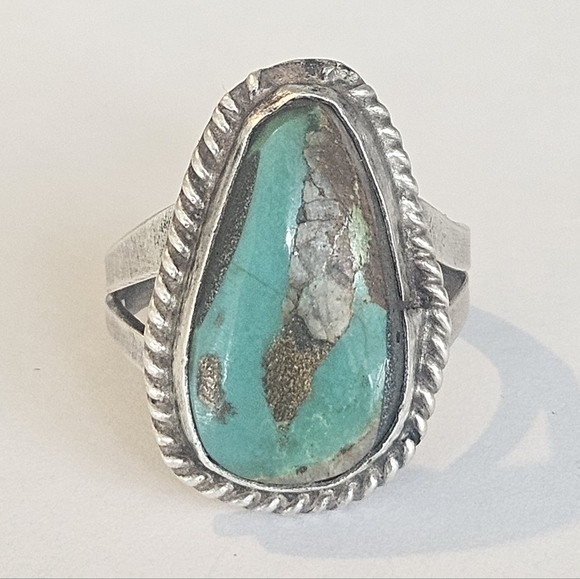 Jewelry - Vintage Fred Harvey Era Royston Turquoise Sterling Silver Navajo Ring Sz 7